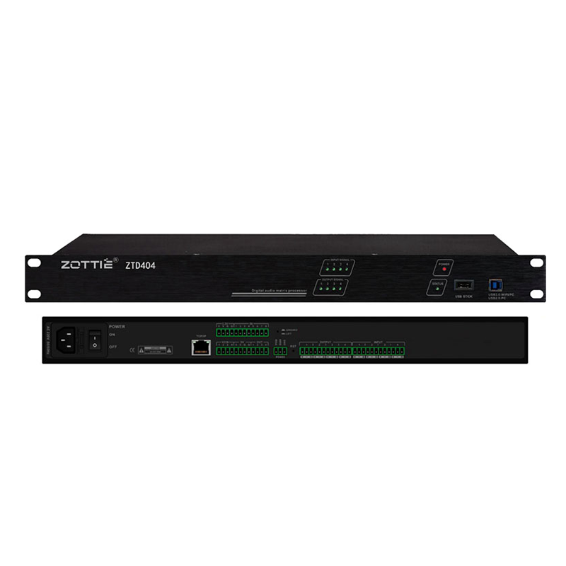 ZTD404  4進4出數字音頻矩陣處理器