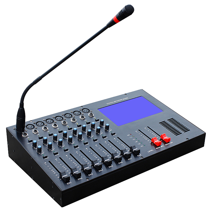 ZGR7808   8路7寸觸摸屏網絡調音臺