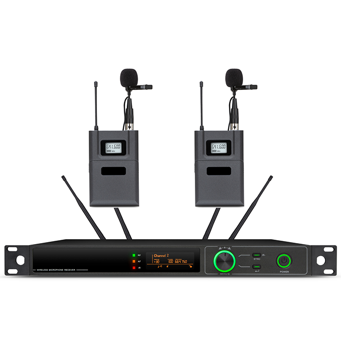 BK-8672  一拖二無線頭戴（領夾）