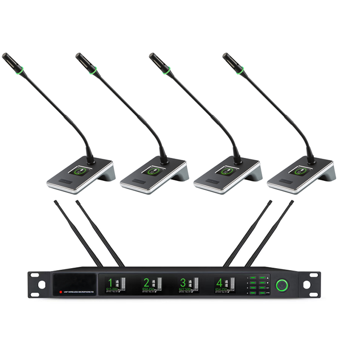 BK-9734  U段一拖四無線會議（鵝頸）