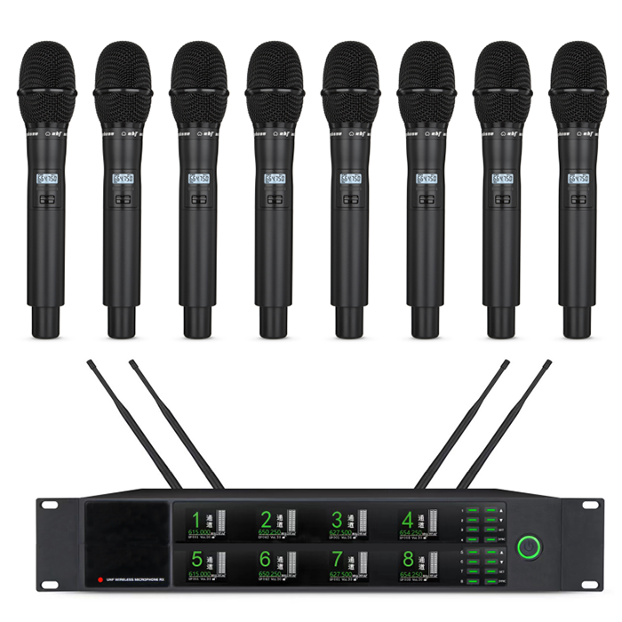 BK-9738  U段一拖八無線手持