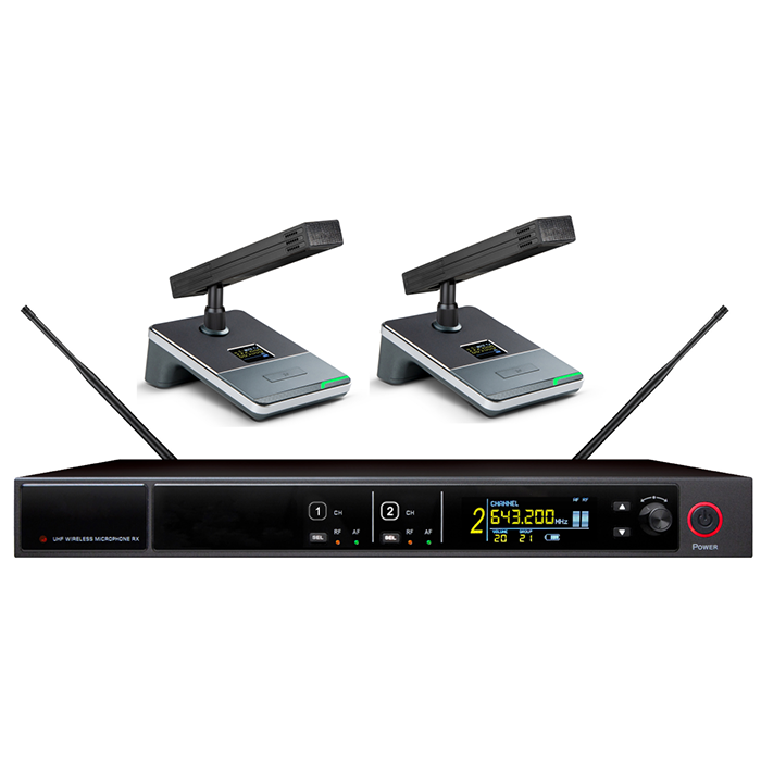 BK-8912  UHF一拖二無線會議（方管）