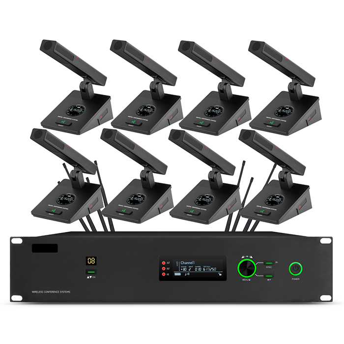 BK-8668  無線視像一拖八會議（方管）