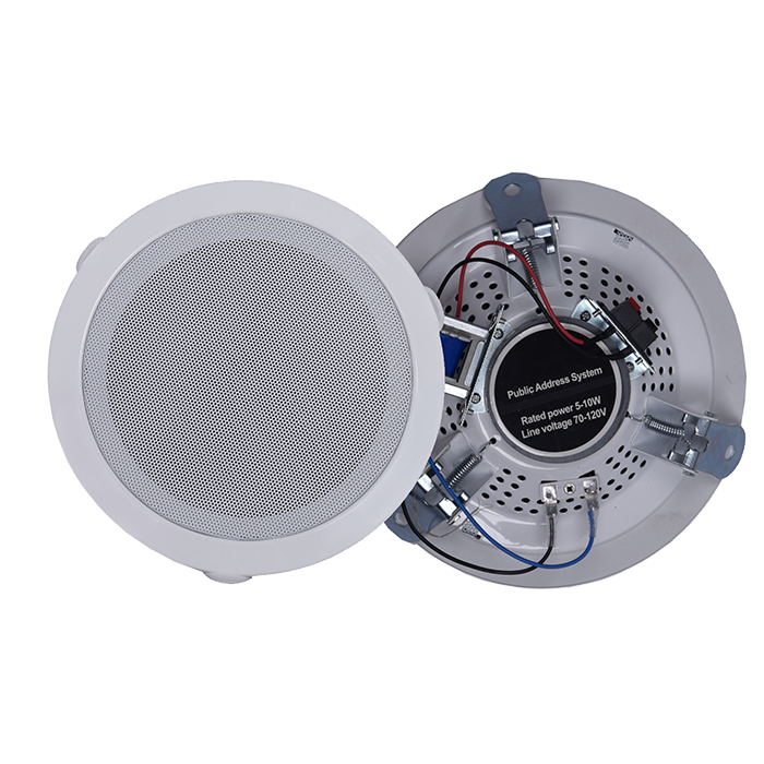 ZY605T  6寸5W無后罩吸頂（全鐵）揚聲器