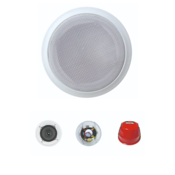 ZY606TH  6寸6W同軸定壓喇叭、帶防火后罩