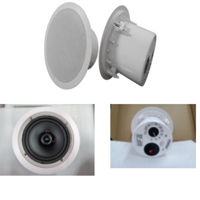 ZY-326T  6寸40W同軸高音帶后罩天花喇叭