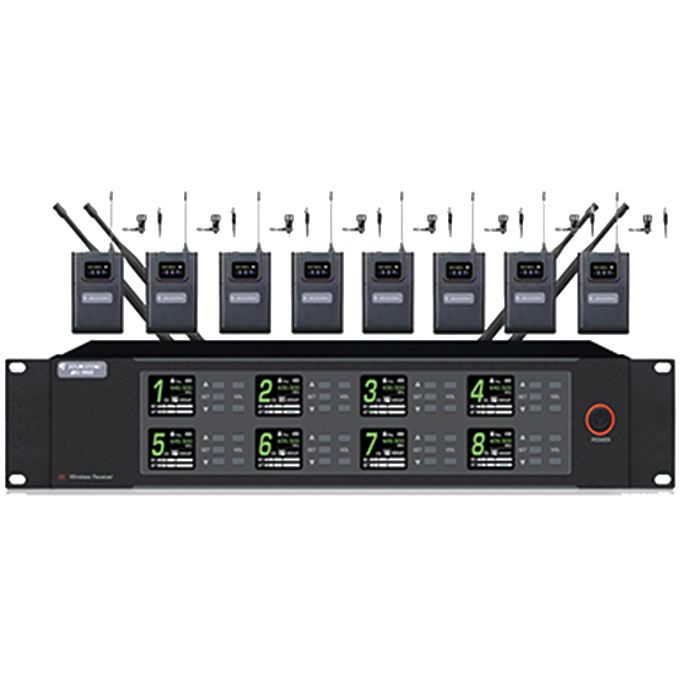 JSU-9868  一托八無線領夾/頭戴話筒