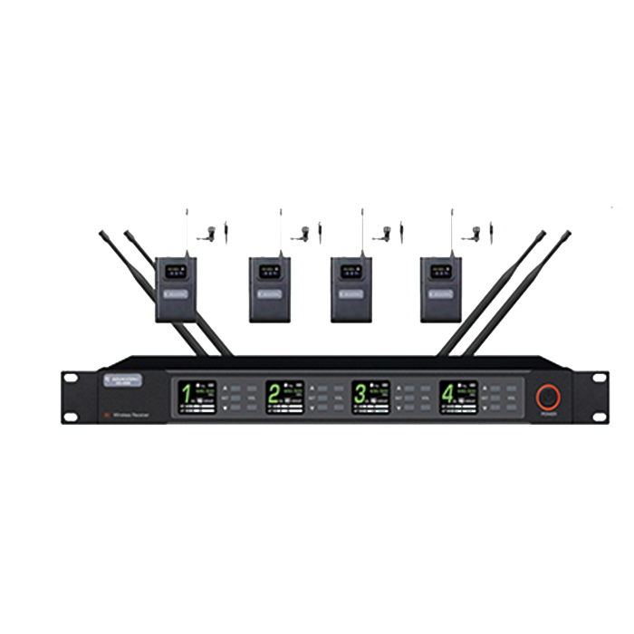 JSU-9468  一托四無線領夾/頭戴話筒